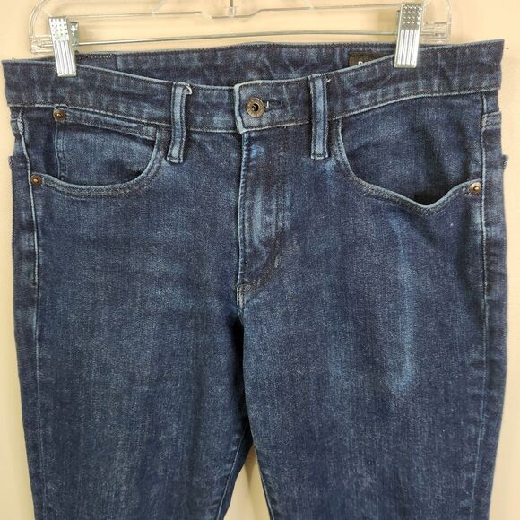 Bonobos Mens Tailored Fit 5 Pocket Dark Wash Blue Jeans 32/30 - Picture 4 of 9